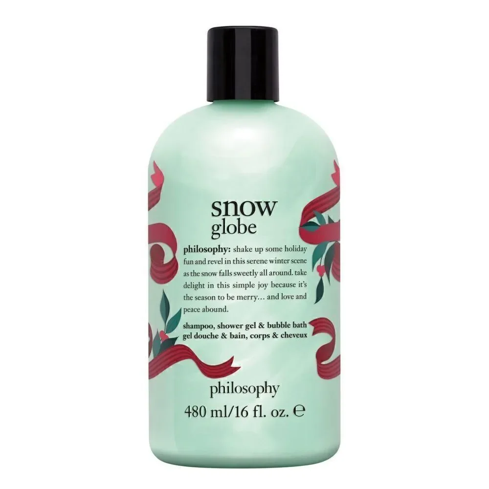 Philosophy Snow Glabe Shampoo/Shower Gel/Bubble Barh 16oz